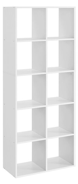 Библиотека Васагле бяла 65.5x30x161.5 см