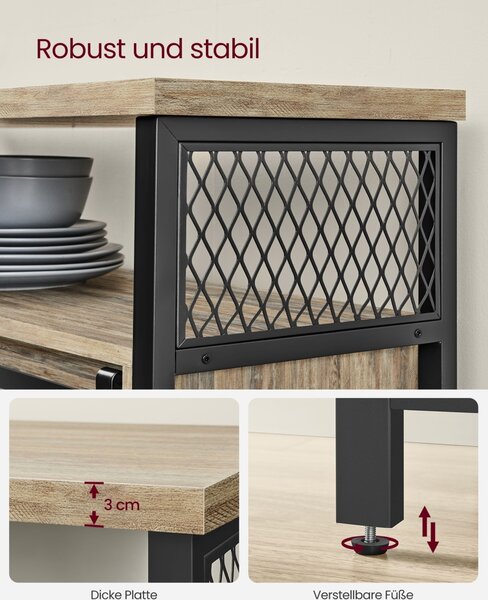 Конзола Vasagle Тюркоаз 100x33x80 см