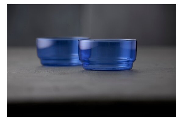 Сини стъклени купички в комплект от 2 бр. 500 ml Torino – Lyngby Glas