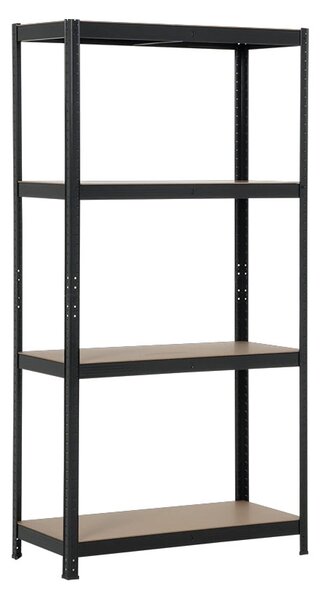 МЕТАЛЕН СТЕЛАЖ CARMEN CR-1015 - 180X90X40 CM, ДО 175 КГ НА РАФТ - ЧЕРЕН