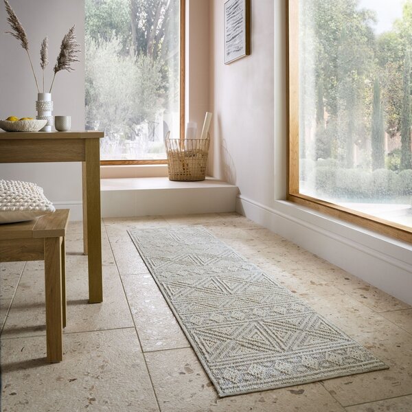 Килим пътека, Lucia Washable Flair Rugs, сив, 58x230 см