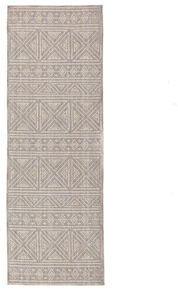 Килим пътека, Lucia Washable Flair Rugs, сив, 58x230 см