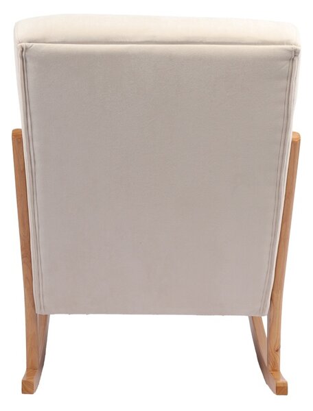 Люлеещ се фотьойл Edeldy White 102x66x99 cm
