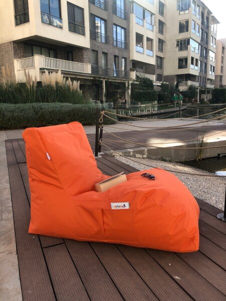 Градински фотьойл pouffe beanbag beanbag Легло Orange