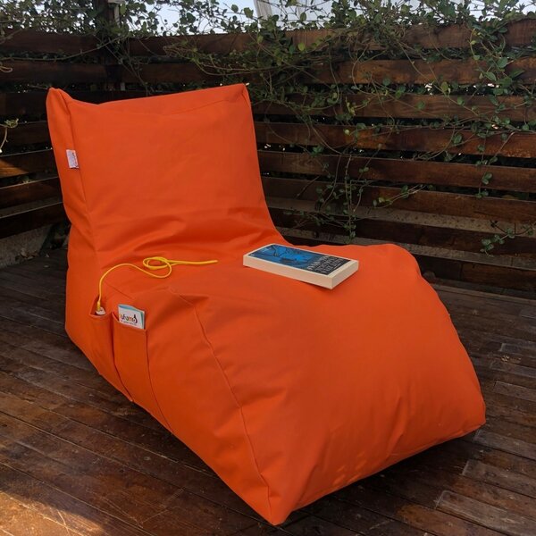 Градински фотьойл pouffe beanbag beanbag Легло Orange