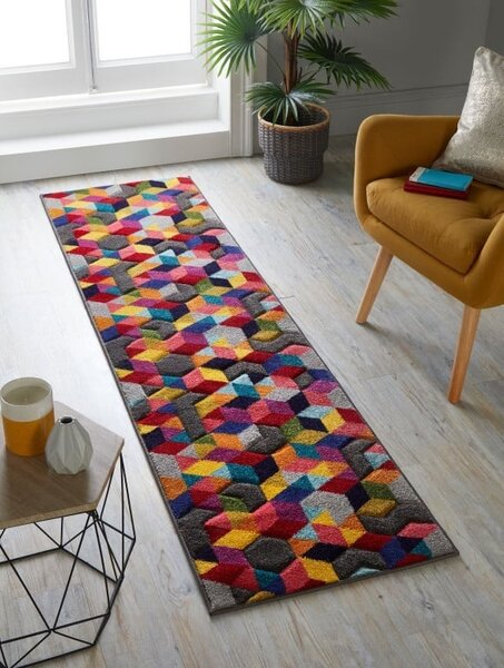 Килимче Bolster Dynamic Multicolour 66X230 cm, Flair Rugs