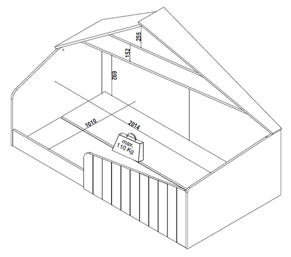 ДЕТСКО ЛЕГЛО КЪЩА МОНТЕСОРИ BREDA 100 X 200