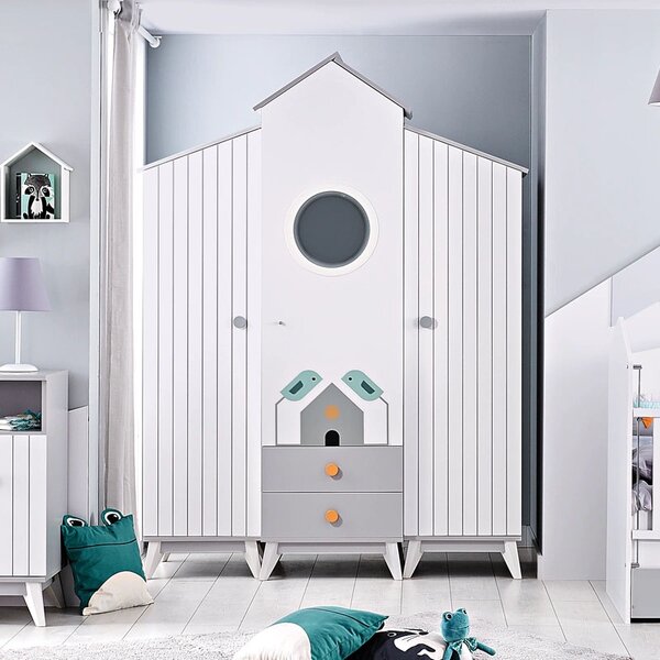 ТРИКРИЛЕН ДЕТСКИ ГАРДЕРОБ BIRD HOUSE