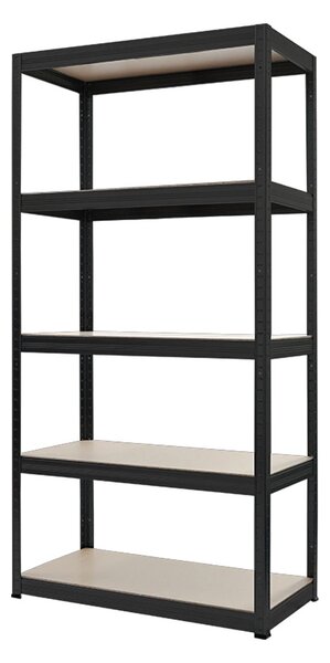 МЕТАЛЕН СТЕЛАЖ STAR 180x90x45 СМ, ДО 275 КГ НА РАФТ - ЧЕРЕН