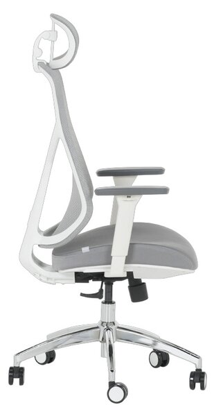 ЕРГОНОМИЧЕН СТОЛ CARMEN 7901 W - СИВ