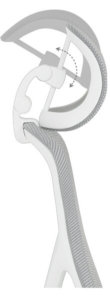 ЕРГОНОМИЧЕН СТОЛ CARMEN 7901 W - СИВ