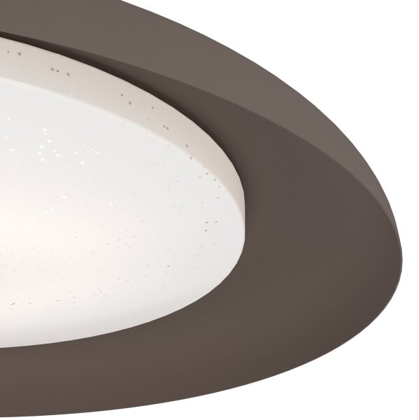 Eglo 99704 - LED таванно осветително тяло PENJAMO LED/17,1W/230V кафяво