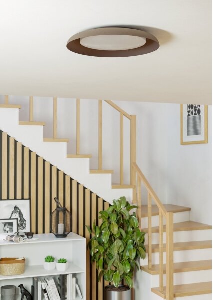 Eglo 99704 - LED таванно осветително тяло PENJAMO LED/17,1W/230V кафяво