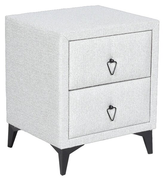 НОЩНО ШКАФЧЕ ЗА СПАЛНЯ KOLAJEN LINEN - СИВ 02