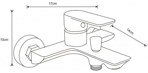 Mexen Alfa R62 комплект за баня, златист - 745713R62-50