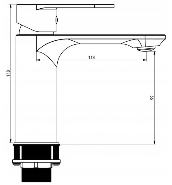 Mexen Milo Комплект за вана DF40, златен - 71303DF40-50