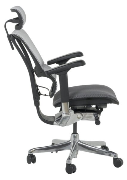 ЕРГОНОМИЧЕН СТОЛ ERGOHUMAN IOO ELITE 2 - СИВ - M/TEX - ЧЕРНА РАМКА