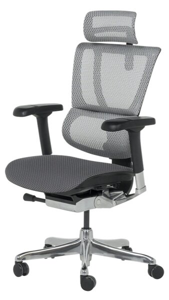 ЕРГОНОМИЧЕН СТОЛ ERGOHUMAN IOO ELITE 2 - СИВ - M/TEX - ЧЕРНА РАМКА