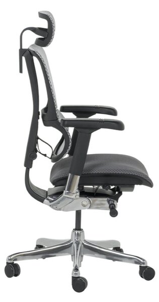 ЕРГОНОМИЧЕН СТОЛ ERGOHUMAN IOO ELITE 2 - СИВ - M/TEX - ЧЕРНА РАМКА