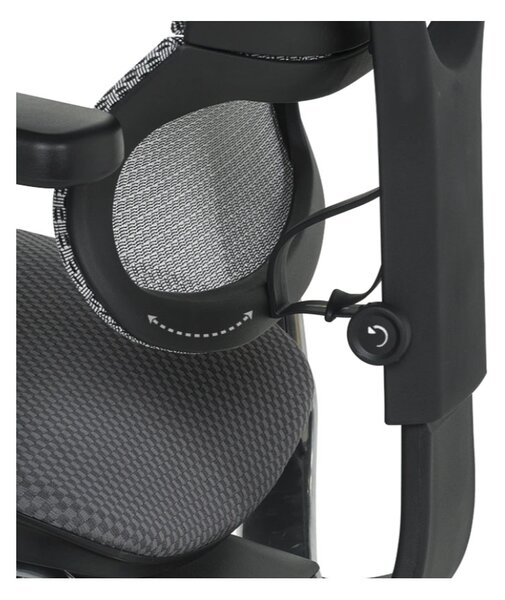 ЕРГОНОМИЧЕН СТОЛ ERGOHUMAN IOO ELITE 2 - СИВ - M/TEX - ЧЕРНА РАМКА