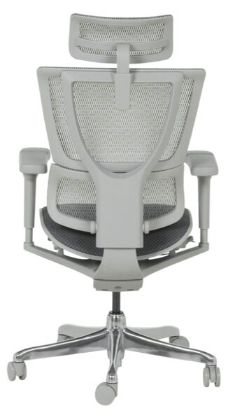 ЕРГОНОМИЧЕН ОФИС СТОЛ ERGOHUMAN IOO ULTRA - СИВ - M/TEX - СИВА РАМКА