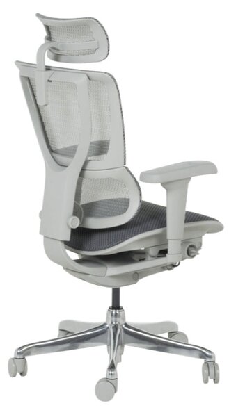 ЕРГОНОМИЧЕН ОФИС СТОЛ ERGOHUMAN IOO ULTRA - СИВ - M/TEX - СИВА РАМКА