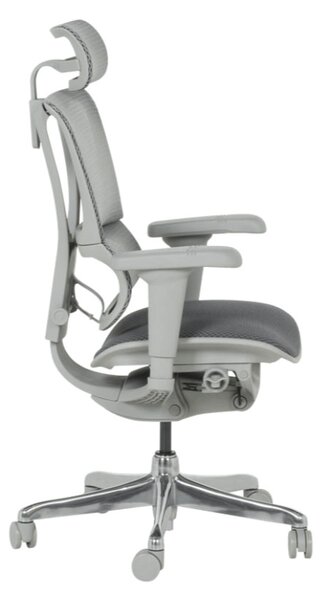ЕРГОНОМИЧЕН ОФИС СТОЛ ERGOHUMAN IOO ULTRA - СИВ - M/TEX - СИВА РАМКА
