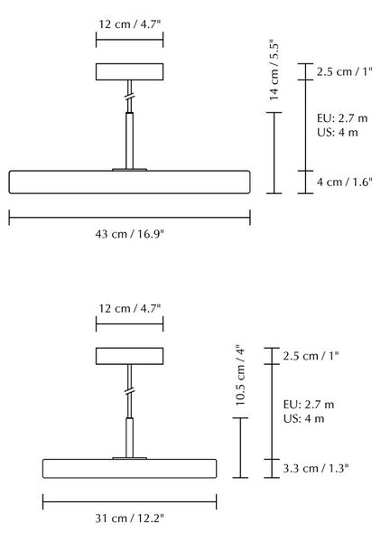 Zelené závěsné svítidlo UMAGE Asteria, ⌀ 43 cm