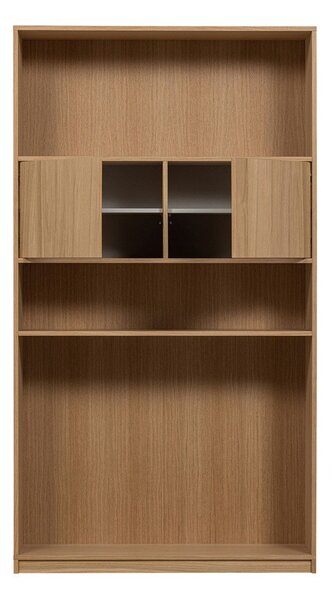 Модулна етажерка за книги с дъбов декор в естествен цвят 110x199 cm Modulair - vtwonen