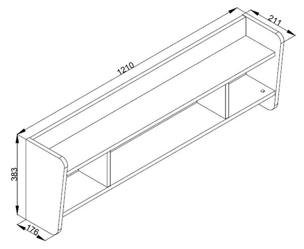 СТЕНЕН РАФТ СЪС ЗАКАЧАЛКА RIGA - 484437