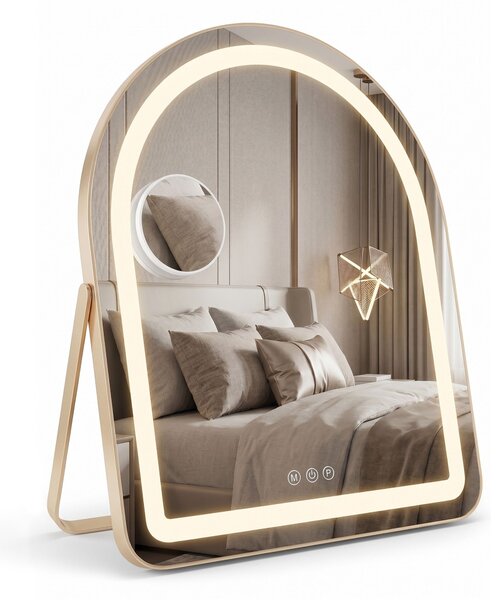 Огледало LED GLAM L.Gold 40x45cm
