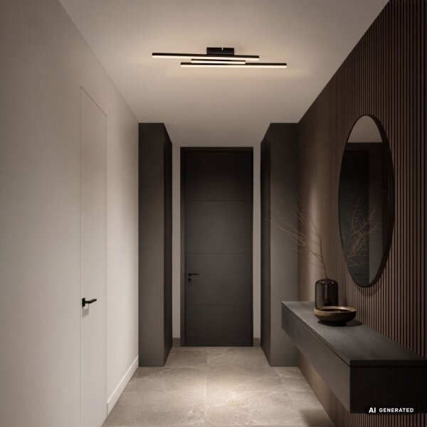 Rabalux 71528 - LED таванно осветително тяло LIRIEN LED/18W/230V 3000K черно