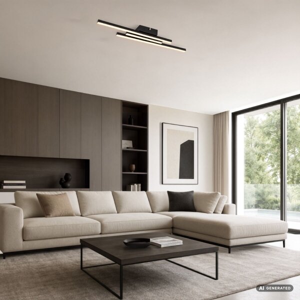 Rabalux 71528 - LED таванно осветително тяло LIRIEN LED/18W/230V 3000K черно