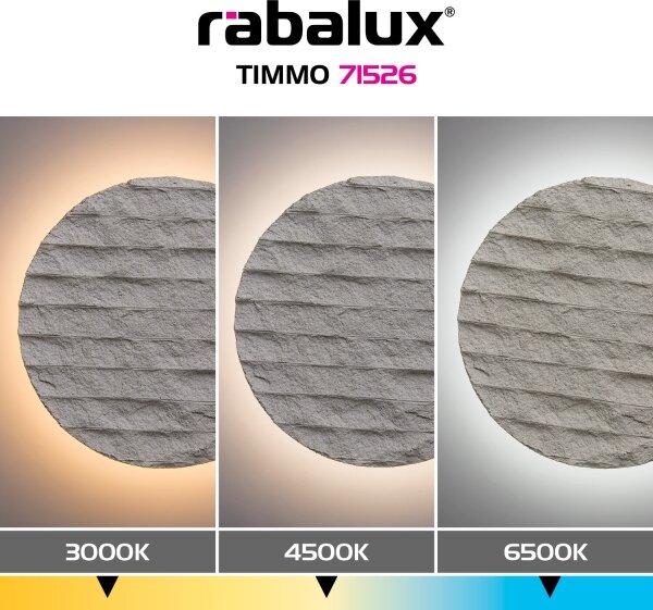 Rabalux 71526 - LED Настенно осветително тяло TIMMO LED/12W/230V 3000/4500/6500K бежово