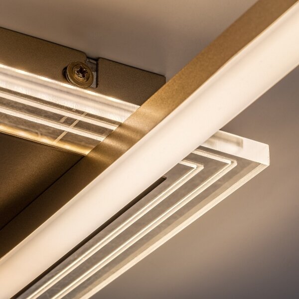 Rabalux 71487 -LED Таванно осветително тяло OTTAVIA LED/24W/230V 3000K 37,5x37,5cm златисто