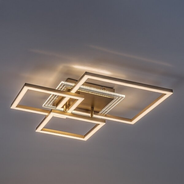 Rabalux 71488 - LED плафон OTTAVIA LED/40W/230V 3000K 50x50 cm златист