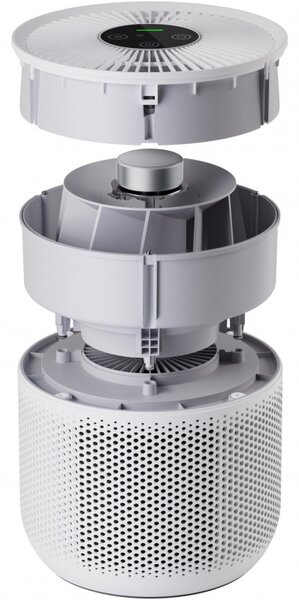 Пречиствател за въздух Xiaomi Smart Air Purifier 4 Compact BHR5860EU, 27W, 27 м2, 230м3/ч, PM2.5, Индикатори за качество на въздуха, SMART, Mi Home, Бял