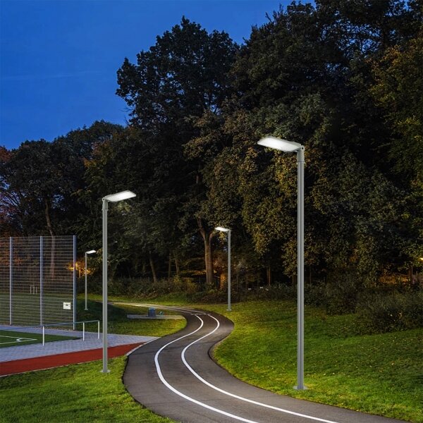 Brilagi-LED Външна лампа със стълб, височина 3 m, URBANLIGHT LED/200W/230V, сива, IP65