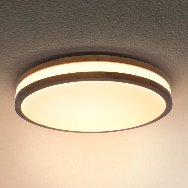 Brilagi - LED Плафониера MOLINA LED/24W/230V дъб Ø 29 см