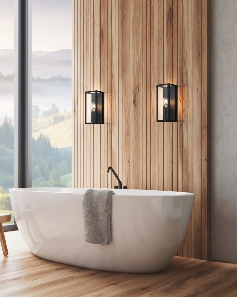 Eglo 99123 - Стенна лампа за баня AMEZOLA 1xE27/60W/230V