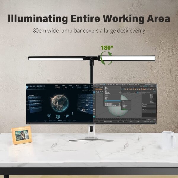 Immax 08995L - LED Димируемо осветление за монитор OFFICE LED/24W/230V 2700-6300K CRI 95