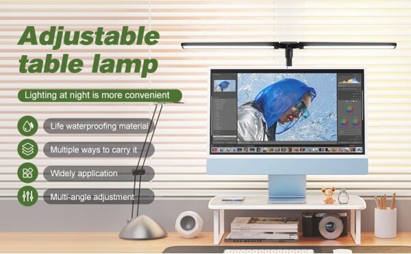Immax 08995L - LED Димируемо осветление за монитор OFFICE LED/24W/230V 2700-6300K CRI 95