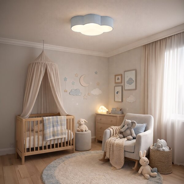 Таванна лампа TK Lighting CLOUD Пастелно Синьо МИНИ 2