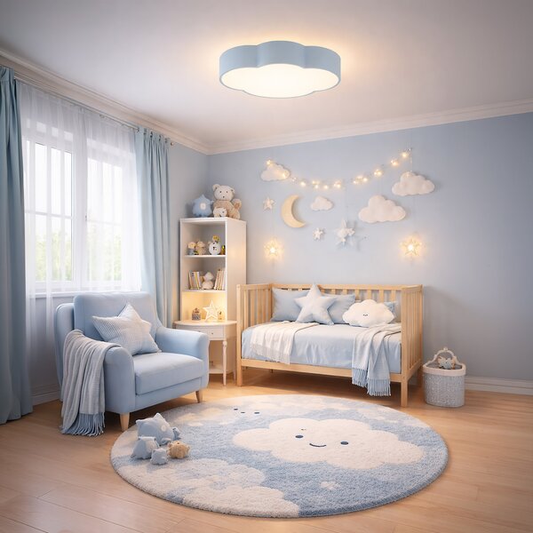 Таванна лампа TK Lighting CLOUD Пастелно Синьо МИНИ 2