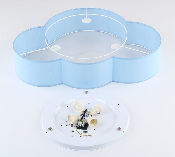 Таванна лампа TK Lighting CLOUD Пастелно Синьо 4