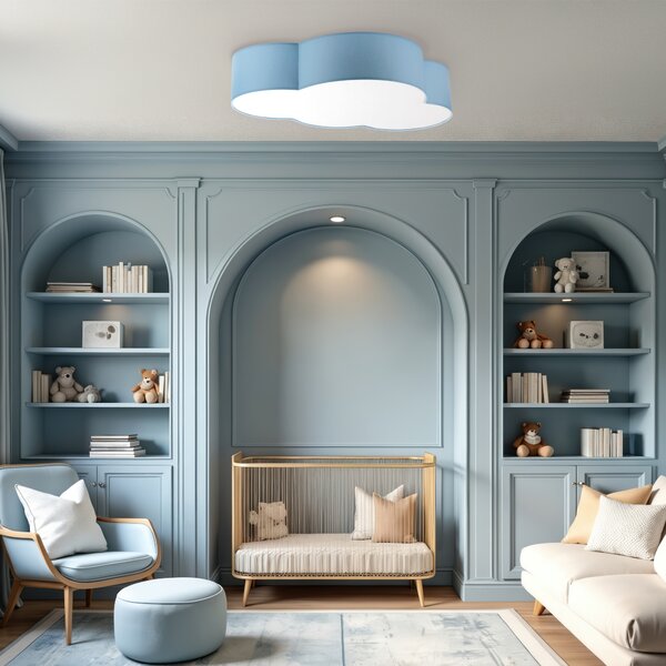 Таванна лампа TK Lighting CLOUD Пастелно Синьо 4
