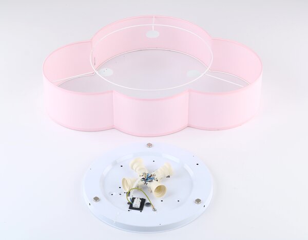 Таванна лампа TK Lighting CLOUD Пастелно Розово 4