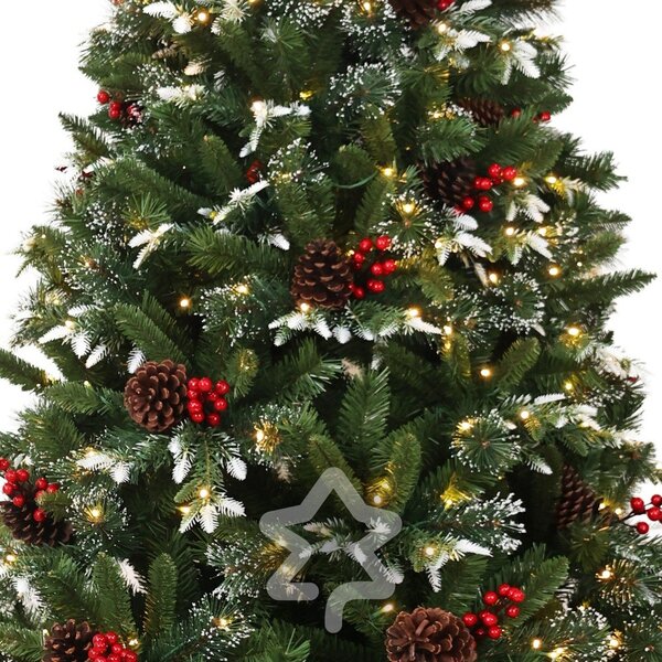 Изкуствена коледна елха височина 150 cm Snowy Pine LED – Můj Stromeček
