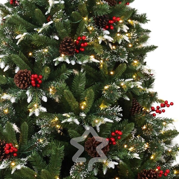 Изкуствена коледна елха височина 150 cm Snowy Pine LED – Můj Stromeček