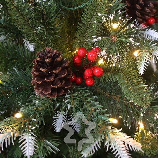 Изкуствена коледна елха височина 150 cm Snowy Pine LED – Můj Stromeček